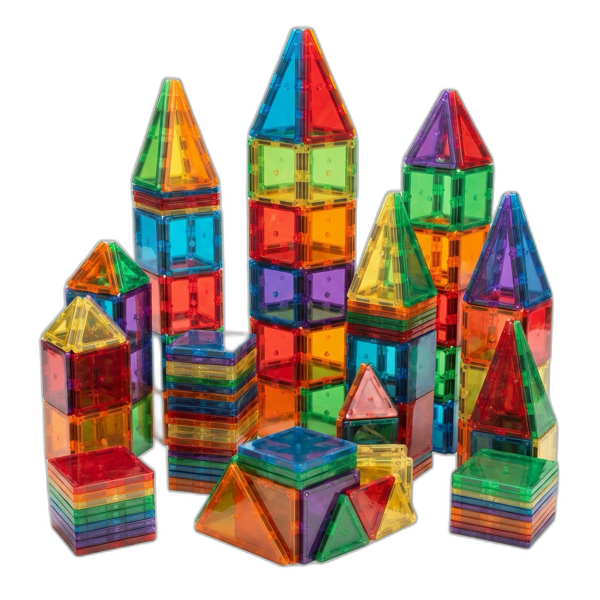 Magna-Tiles Clear Colors 100-Piece Set